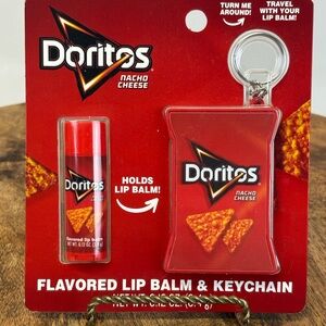 Nacho Cheese Flavored Lip Balm & Keychain Set
